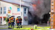 Großbrand vernichtet Feuerwehrhaus: 10 Mio. Euro Schaden