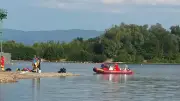 Großeinsatz am Baggersee in Kehl: Mann nach Badeunfall vermisst