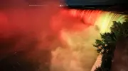 Niagara-Fälle in Schwarz-Rot-Gold: Deutsche Fans erobern Kanada