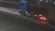 Polizei fahndet nach blauem MAN TGX: Todesfalle auf A281