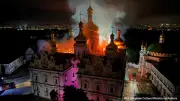 Schwere russische Luftangriffe auf Kiew: Höhlenkloster beschädigt