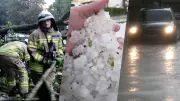 Schwere Unwetter über Deutschland: Hagel und Überschwemmungen