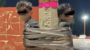 Selbsternannter „Batman“ klebt in Mexiko mutmaßliche Diebe an Laternenpfähle