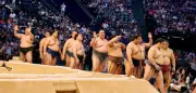 Sumo-Turnier in Paris: Wie die stärksten Männer der Welt ihre Kraft einsetzen