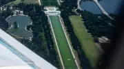 Trumps Algen-Posse: Reflecting Pool wird zur grünen Suppe