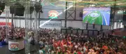 WM-Public-Viewing auf Mallorca: Fast 40 Grad zur Spielzeit
