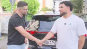 WM-Quiztaxi mit Adam Ammour: Überraschung in Frankfurt
