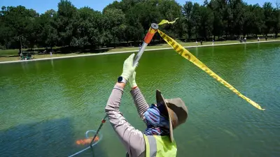 Anklage gegen Ex-Olympiasportler wegen Vandalismus am Reflecting Pool