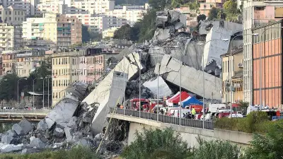 Brückeneinsturz in Genua: Hohe Haftstrafen für Angeklagte