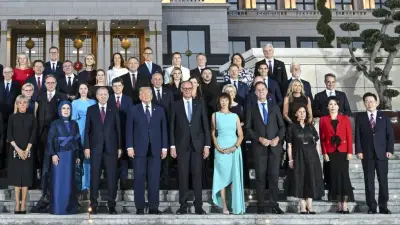 Charlotte Merz im türkisen Kleid: Hingucker beim Nato-Dinner in Ankara