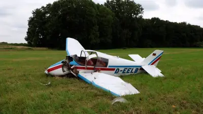 Flugzeugabsturz in NRW: Pilot rettet drei Kinder durch Notlandung