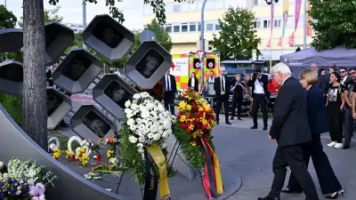 Gedenken am OEZ: Steinmeier verspricht, Opfer nicht zu vergessen