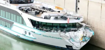 Kreuzfahrtschiff rammt Kaimauer in Wien: 14 Verletzte