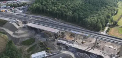 Marode Brücke im Sauerland: Sprengung gelingt erst im zweiten Anlauf