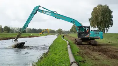 Rampe aus 200 Tonnen Steinen soll Schwarzer Elster helfen