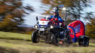 Sommer-Einsätze der Bergwacht Thüringen: Viele Unfälle mit Mountainbikern