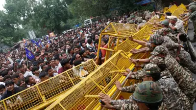 Tausende protestieren in Neu-Delhi gegen Modis Regierung