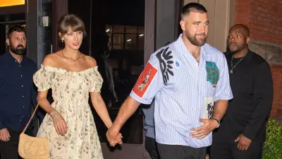 Taylor Swift und Travis Kelce feiern auf Hochzeit von JuJu Smith-Schuster