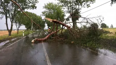 Unwetter in MV: Hagel, 170 Notrufe, Keller unter Wasser