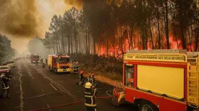 Verheerende Waldbrände bei Bordeaux: Feuerhaufenwolken treiben Feuerwehr an die Grenzen