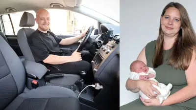 Vollbremsung auf B63: Baby kommt im VW Touran zur Welt