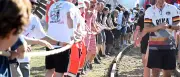 111 Menschen ziehen Diesellok in Speyer – Weltrekordversuch