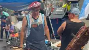 Argentinische Fans grillen vor WM-Finale in New York