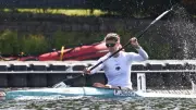 Berliner Kanutin Pauline Jagsch im Finale von Hannover