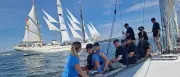 Berliner Segelcrew trotzt Sturm und Trump-Kritik bei US-Parade