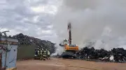 Brand auf Recyclinghof in Saalfeld-Rudolstadt durch Selbstentzündung