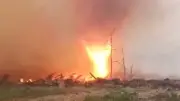 Feuertornado in Tschernobyl-Sperrzone: Retter kämpfen gegen Flammenwirbel