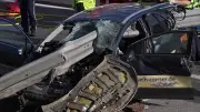 Horror-Unfall in Österreich: Leitplanke durchbohrt Auto aus Deutschland