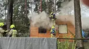 Hund stirbt bei Bungalow-Brand in Berlin-Müggelheim