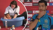 Mikel Merino traut seinen Augen nicht: Foto von Messi und Yamal geht viral