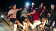 Party-Fans stürmen Alpe d'Huez: Ausnahmezustand bei der Tour de France