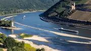 Rhein-Niedrigwasser: Lebensgefahr am Mäuseturm bei Bingen