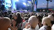 Tausende Pitbull-Fans mit Fake-Glatzen feiern auf Lollapalooza