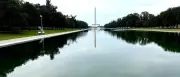 Trumps Reflecting Pool in Washington erneut repariert nach Vandalismus