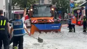 Unwetter in Reutlingen: Winterdienst rückt mitten im Sommer aus