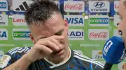 WM-Halbfinale: Lautaro Martínez im Interview völlig aufgelöst