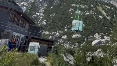 Alpen-Wasserkrise: Heli liefert Trinkwasser an Hütten