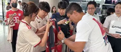 FC Bayern in Südkorea: Begeisterter Empfang für die Stars