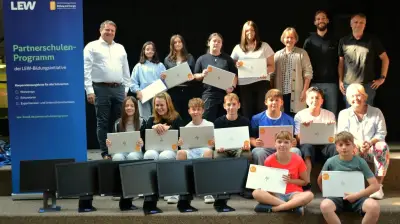 Laptops stärken Unterricht an der Ludwig-Auer-Mittelschule