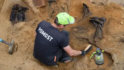 Massengrab in Polen: 31 Wehrmachtssoldaten geborgen