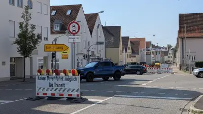 Pflegstraße Donauwörth gesperrt: Stau bis wann?