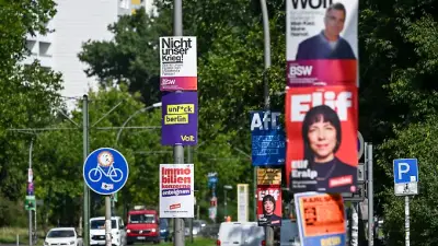 Wahlkampf in Berlin: Hunderte Verstöße beim Plakatieren