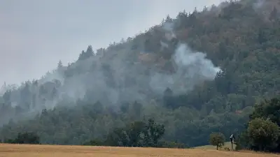 Waldbrände in Bayern: Feuerwehr kämpft gegen Flammen und Glutnester