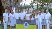 Jugendaustausch: Mindelheimer Jugendliche am Strand von Sant Feliu