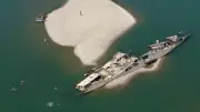 Nazi-Kriegsflotte in serbischer Donau durch Niedrigwasser entdeckt