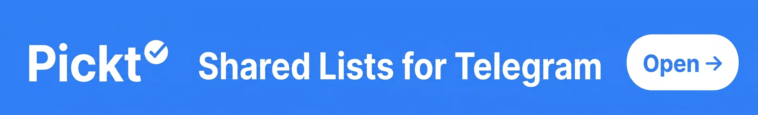 Pickt Mobile-Sticky-Banner — Logo, Slogan und CTA-Button